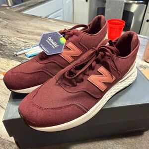 New Balance Burgundy Athletic Shoes